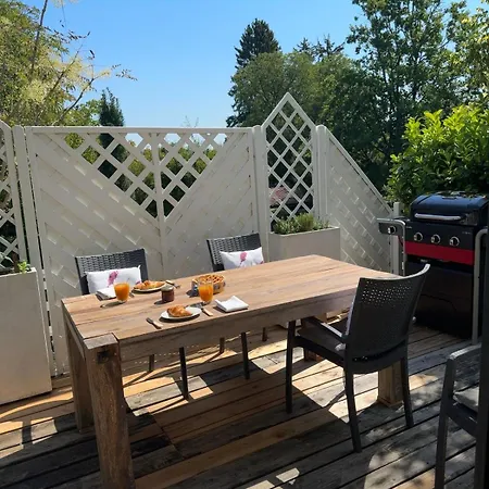 Ammersee Dahoam - Gartenwohnung Mit 2 Holzterrassen *